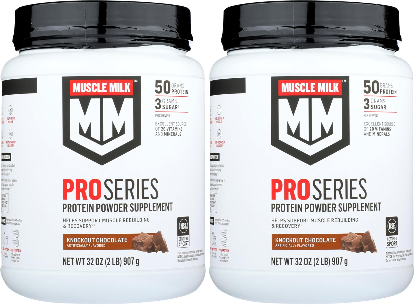 Muscle Mlk Pro Series 50 Knockout Chocolate, 2.4 Pound