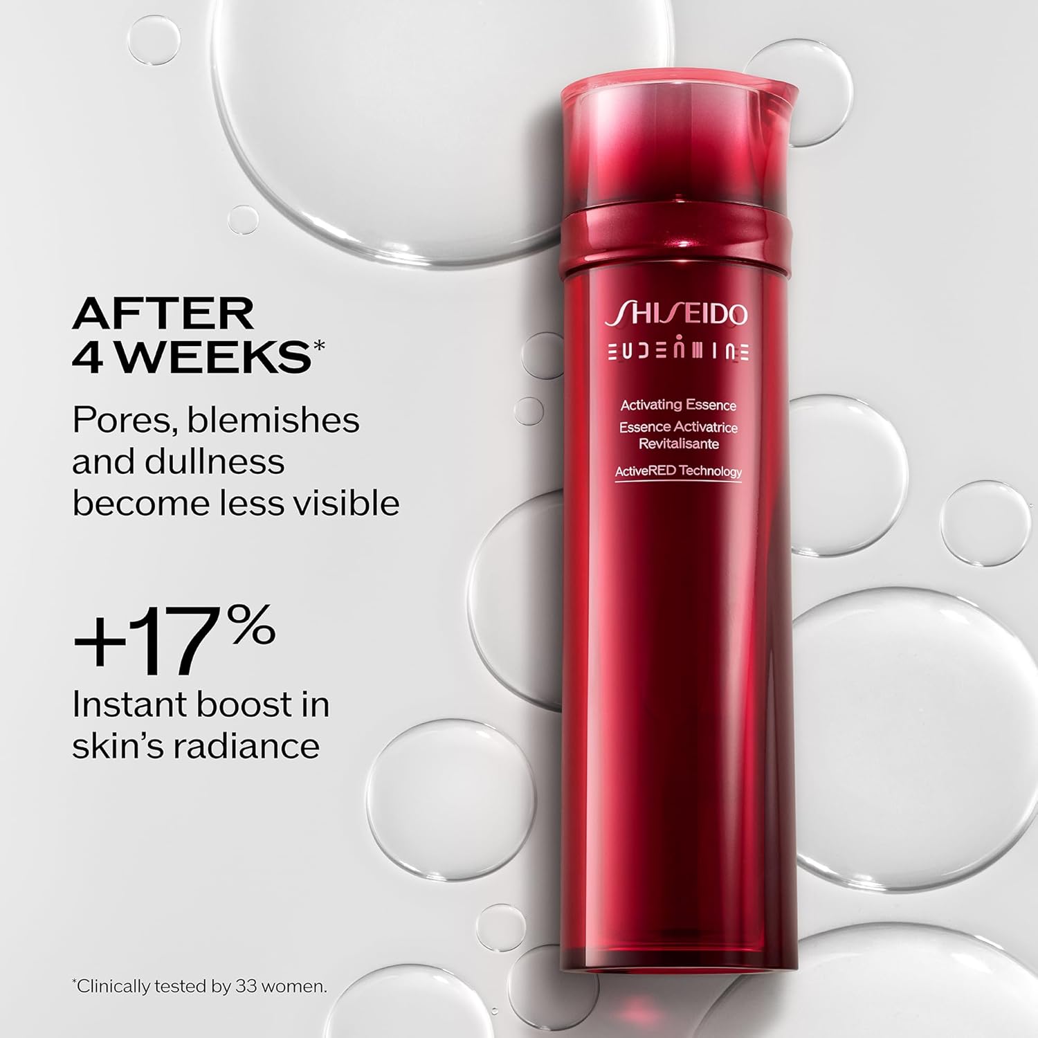 Shiseido Eudermine Activating Essence - Provides Deep Hydration & Targets Dark Spots - 24-Hour Hydration - Non-Comedogenic - All Skin Types