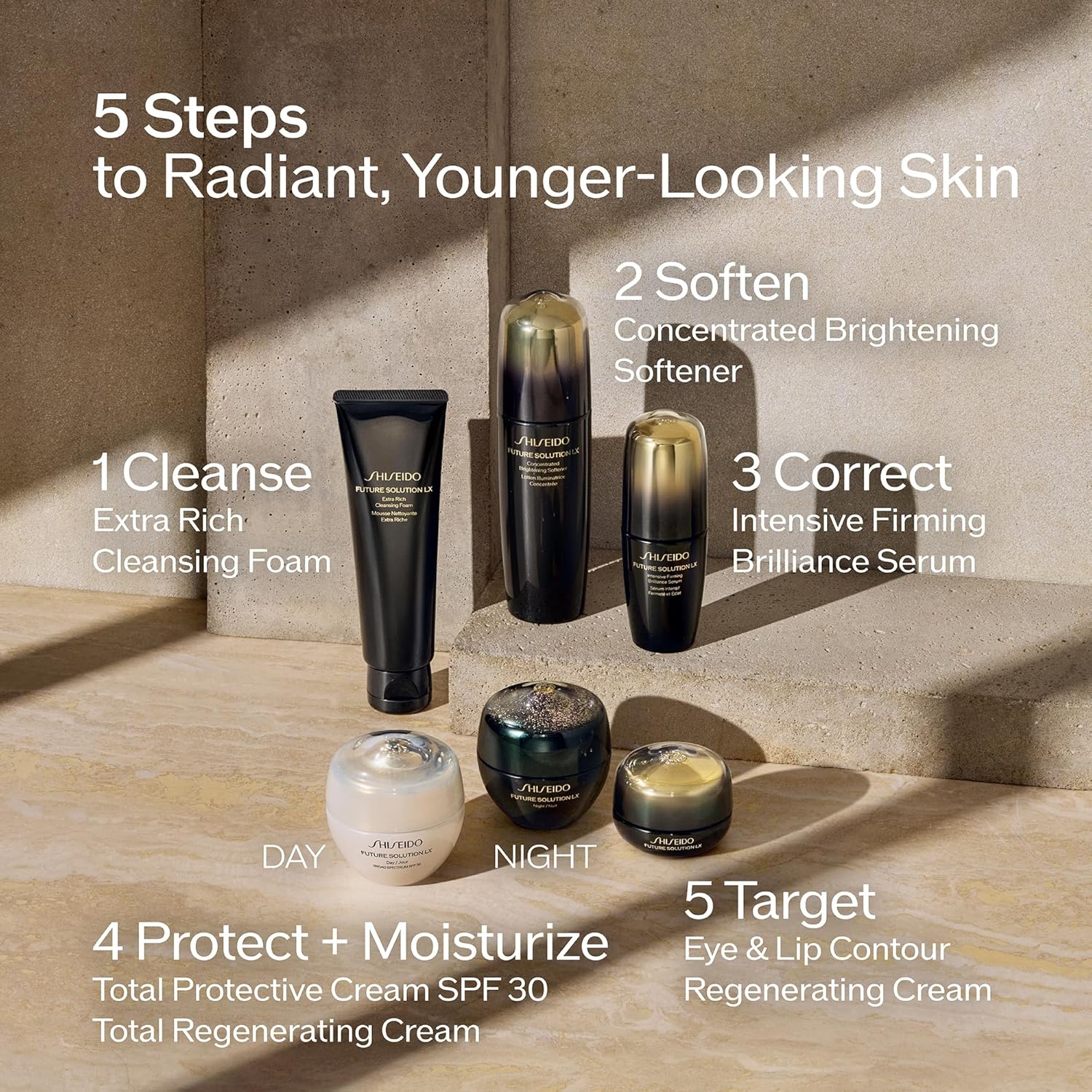 Shiseido Future Solution LX Total Regenerating Cream - 50 mL - Anti-Aging Night Moisturizer - Visibly Firms, Plumps, and Smooths - Non-Comedogenic